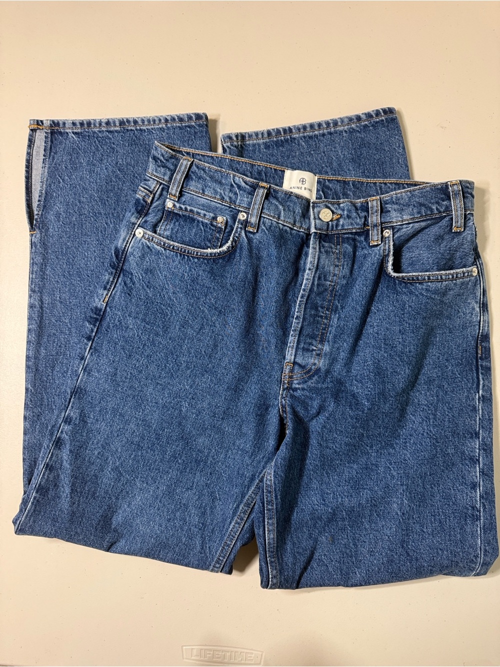 Anine Bing Roy Jean Standard Clean Indigo Denim size 29 - Retails $250 - Picture 3 of 9